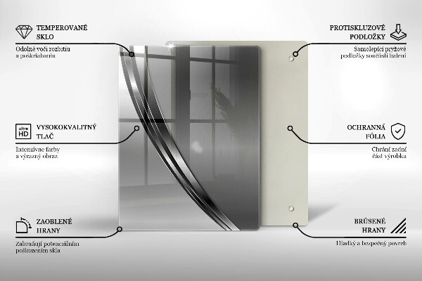 Tabla de cortar de vidrio Frutas coloridas