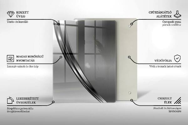 Tabla de cortar de vidrio Frutas coloridas
