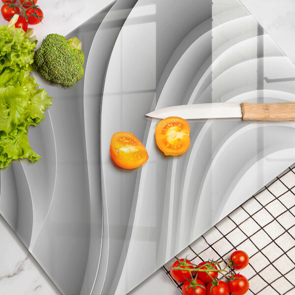 Tabla de cortar de vidrio Líneas geométricas