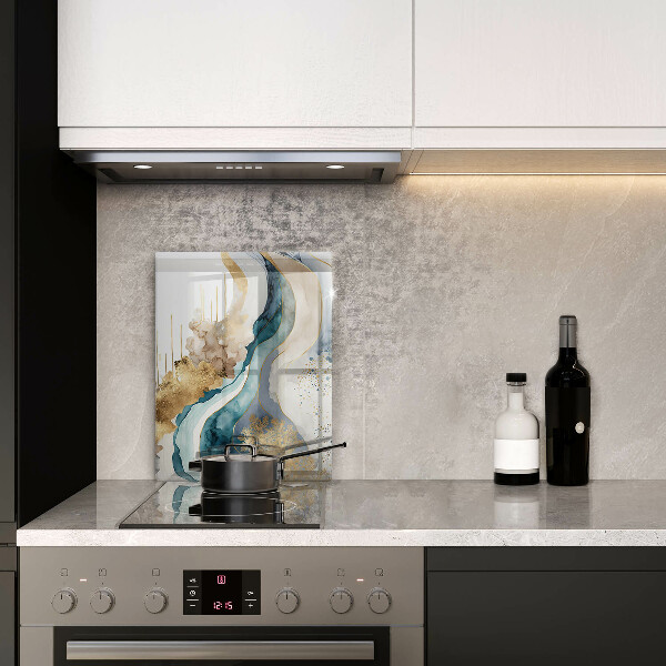 Tabla de cortar de vidrio Mármol colorido