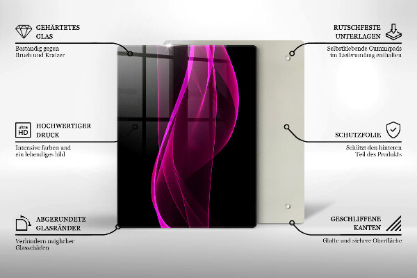 Tabla de cortar de vidrio Ingredientes y especias italianas