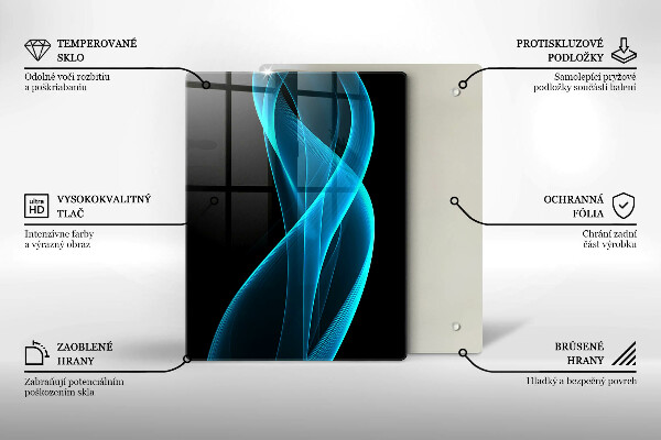 Tabla de cortar de vidrio Primer plano de cerezas