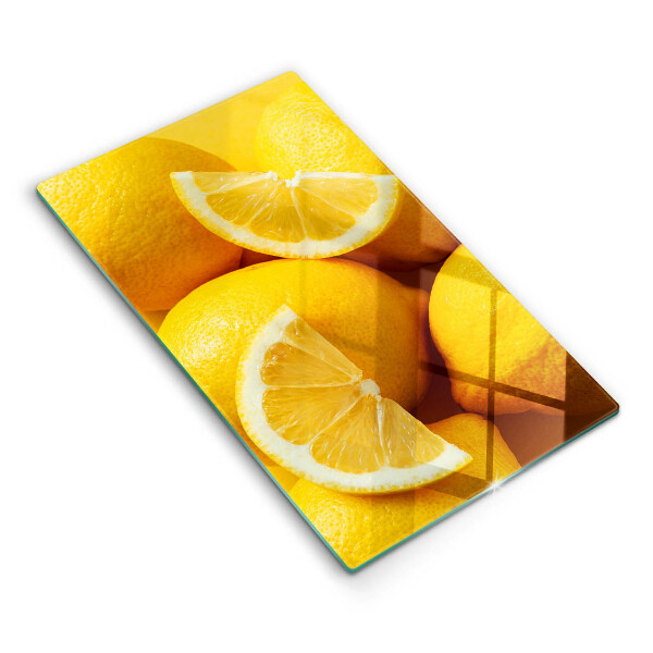 Tabla de cortar de vidrio Limones jugosos