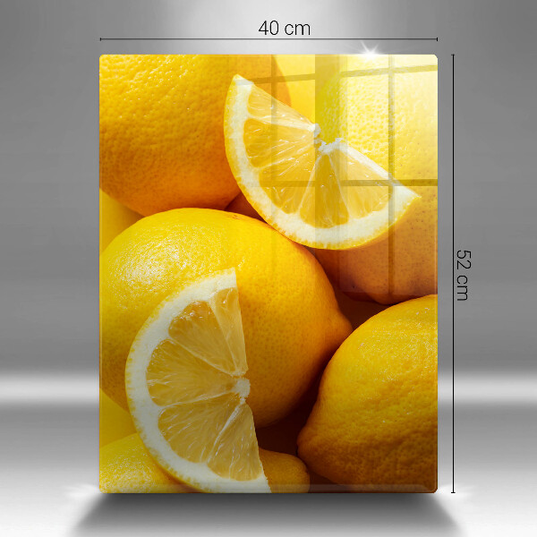 Tabla de cortar de vidrio Limones jugosos