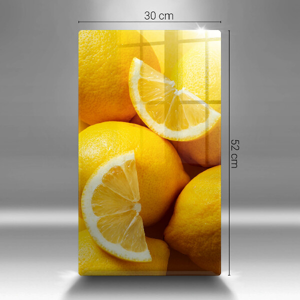 Tabla de cortar de vidrio Limones jugosos