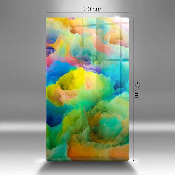 Tabla de cortar de vidrio Abstracción colorida