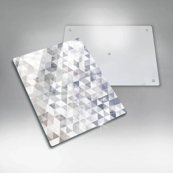 Tabla de cortar de vidrio Patrón de triángulos