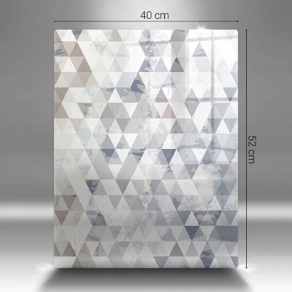 Tabla de cortar de vidrio Patrón de triángulos