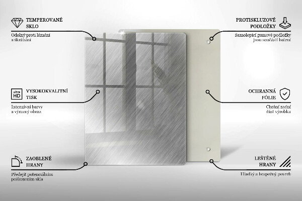 Tabla de cortar de vidrio Patrón de triángulos