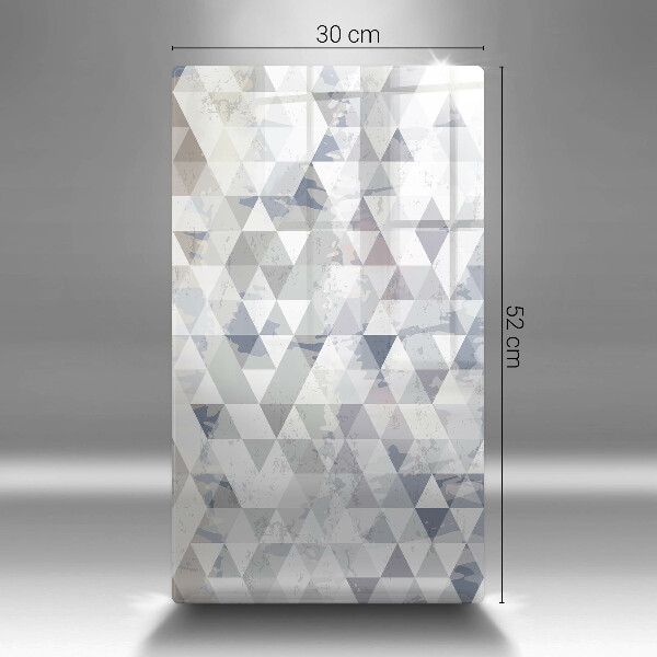 Tabla de cortar de vidrio Patrón de triángulos