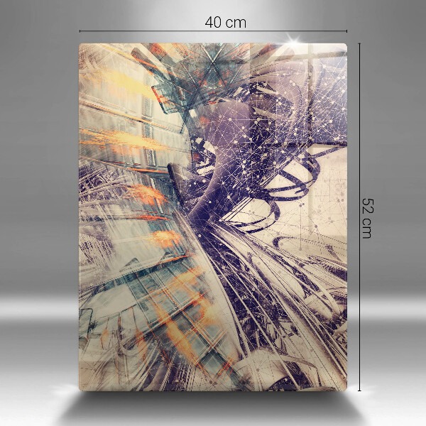 Tabla de cortar de vidrio Composición moderna