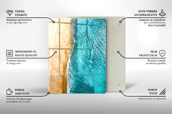 Tabla de cortar de vidrio Composición moderna