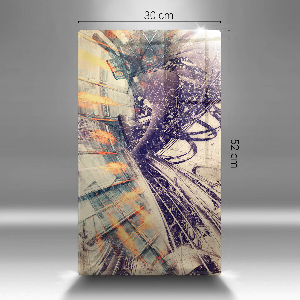 Tabla de cortar de vidrio Composición moderna