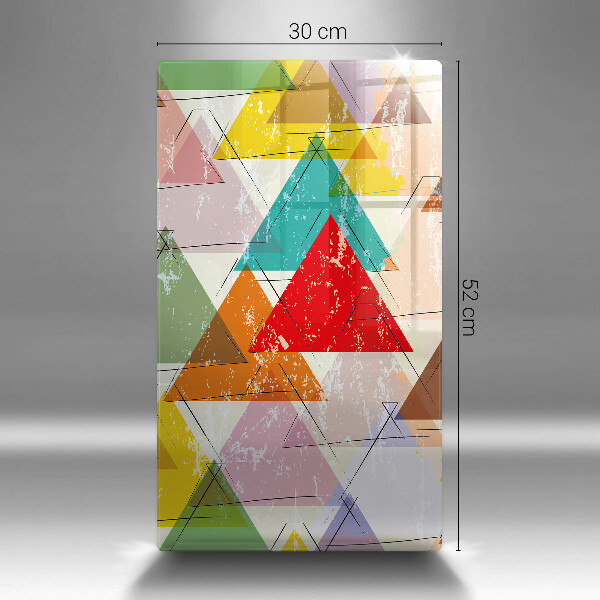 Tabla de cortar de vidrio Triángulos pintados