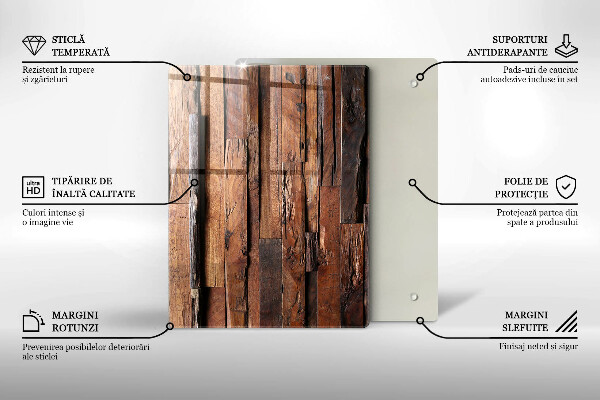 Tabla de cortar de vidrio Triángulos geométricos