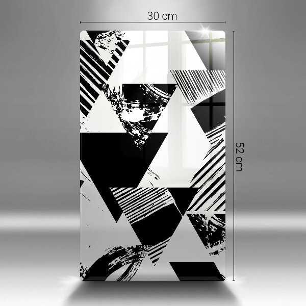 Tabla de cortar de vidrio Triángulos geométricos