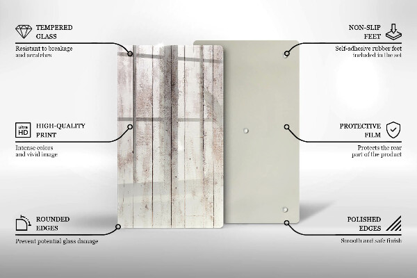 Tabla de cortar de vidrio Tableros de madera viejos