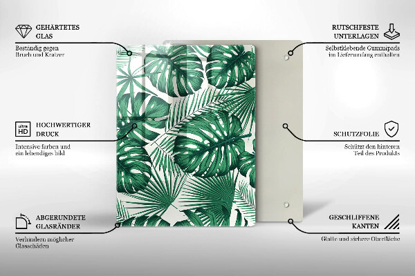 Tabla de cortar de vidrio Textura de hormigón