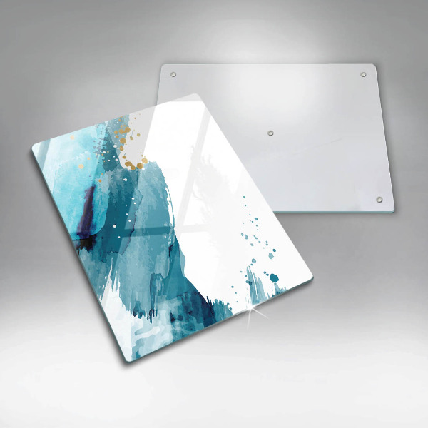 Tabla de cortar de vidrio Manchas azules