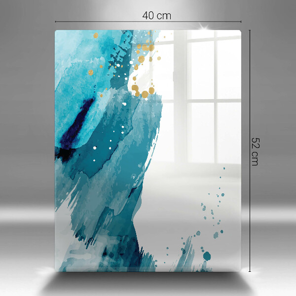 Tabla de cortar de vidrio Manchas azules