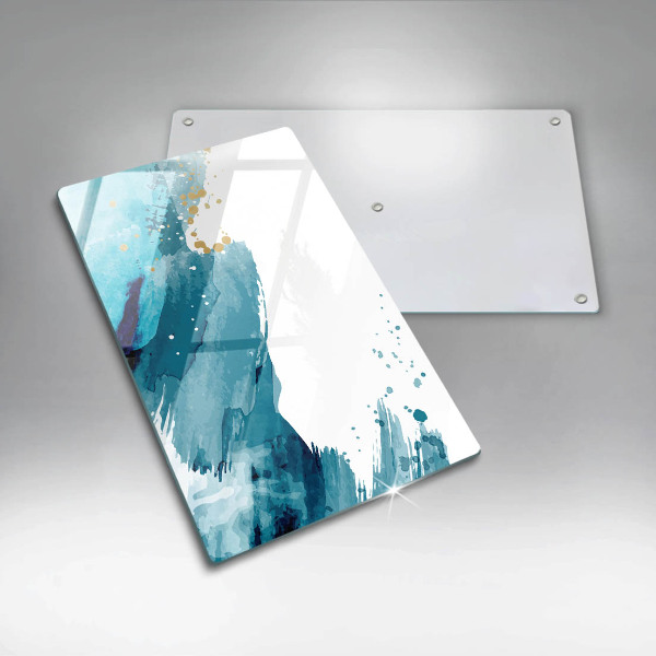 Tabla de cortar de vidrio Manchas azules