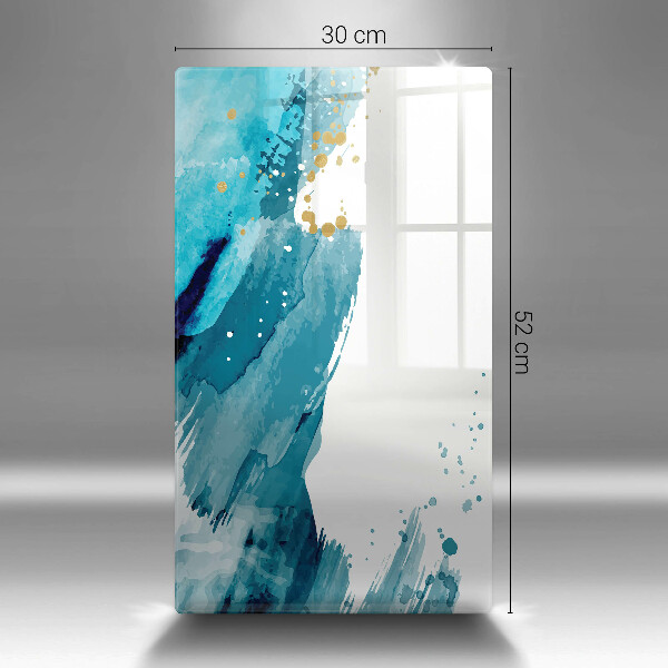 Tabla de cortar de vidrio Manchas azules