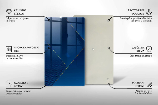 Tabla de cortar de vidrio Fondo moderno