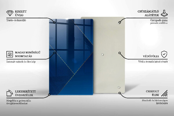 Tabla de cortar de vidrio Fondo moderno