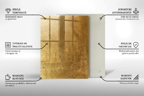 Tabla de cortar de vidrio Peonías pastel