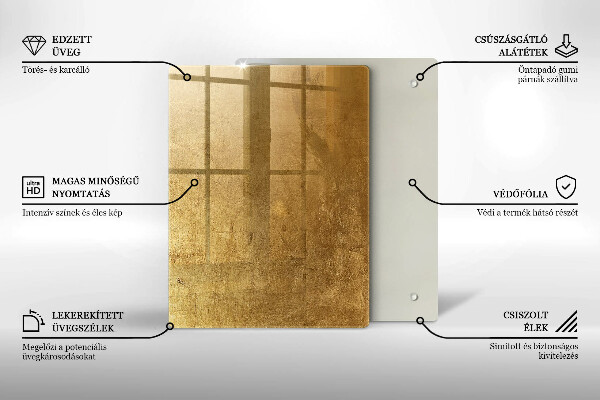 Tabla de cortar de vidrio Peonías pastel