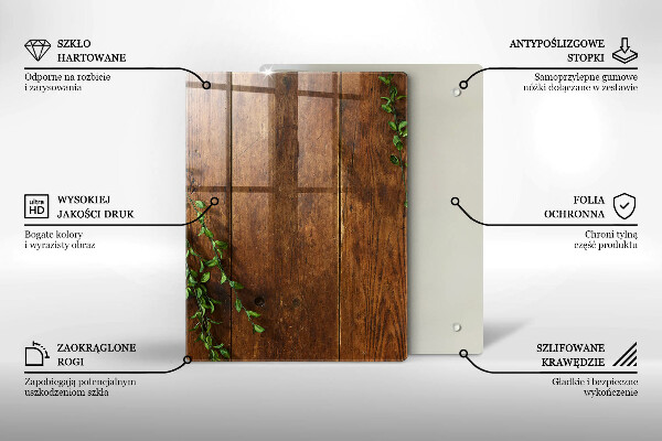 Tabla de cortar de vidrio Abstracción de oro