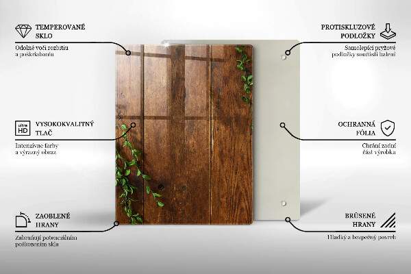 Tabla de cortar de vidrio Abstracción de oro