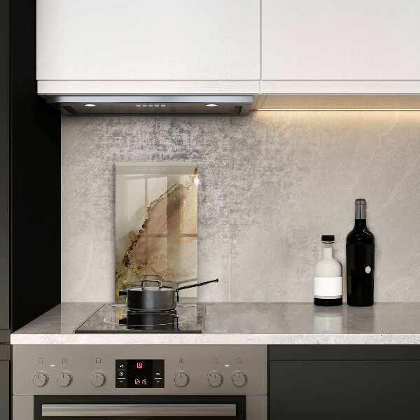 Tabla de cortar de vidrio Abstracción de oro