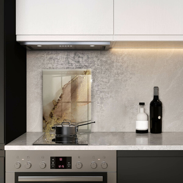 Tabla de cortar de vidrio Abstracción de oro