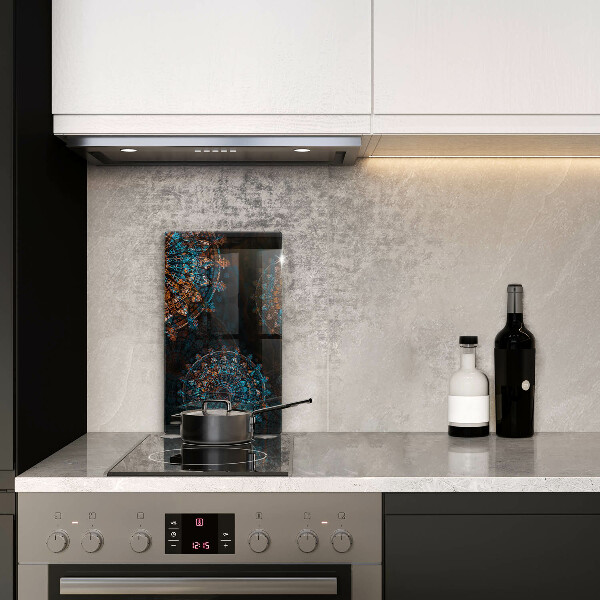 Tabla de cortar de vidrio Ruedas vintage boho