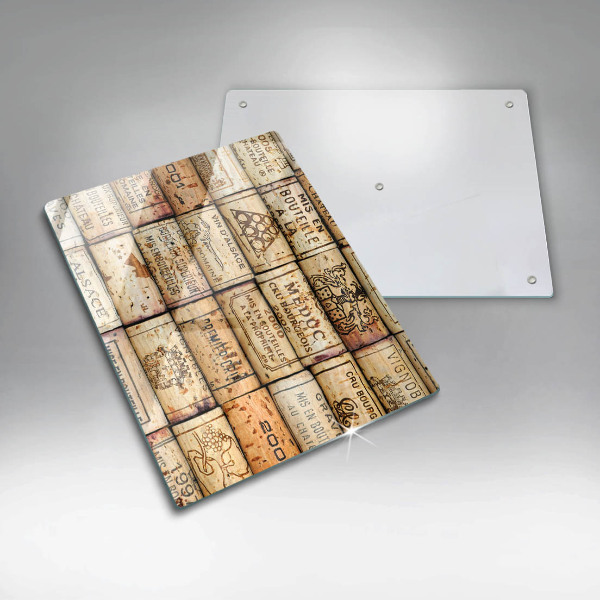 Tabla de cortar de vidrio Corchos de vino viejos