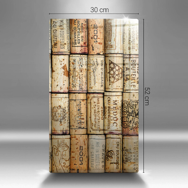 Tabla de cortar de vidrio Corchos de vino viejos