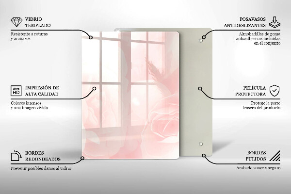 Tabla de cortar de vidrio Mármol moderno