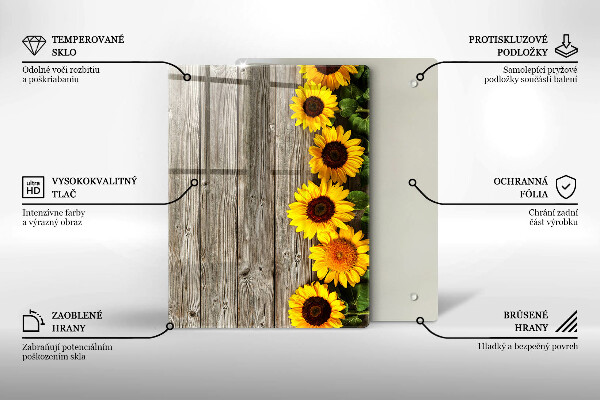 Tabla de cortar de vidrio Troncos de árboles