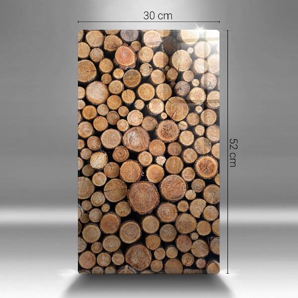 Tabla de cortar de vidrio Troncos de árboles