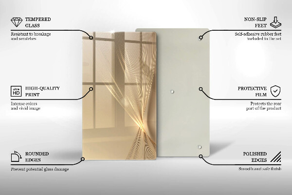 Tabla de cortar de vidrio Abstracción moderna