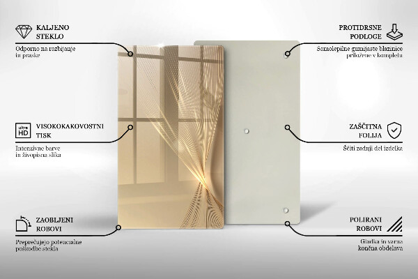 Tabla de cortar de vidrio Abstracción moderna