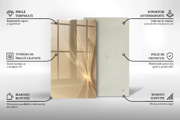 Tabla de cortar de vidrio Abstracción moderna