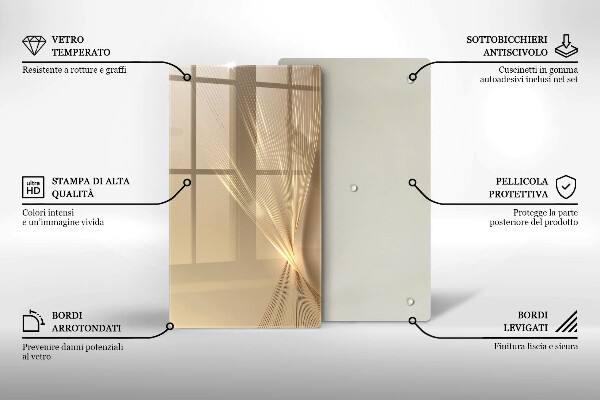 Tabla de cortar de vidrio Abstracción moderna