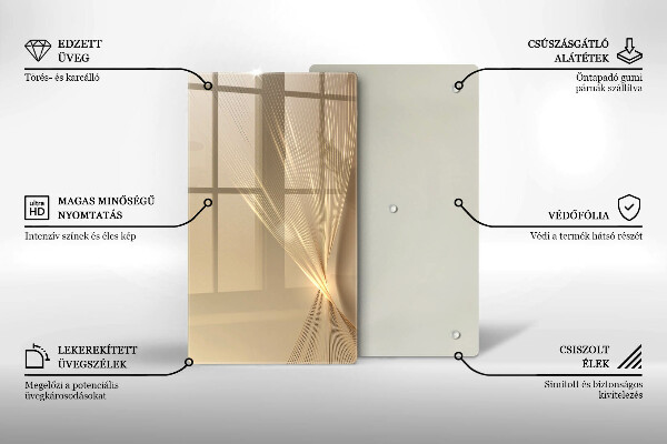 Tabla de cortar de vidrio Abstracción moderna
