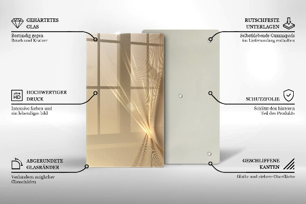 Tabla de cortar de vidrio Abstracción moderna