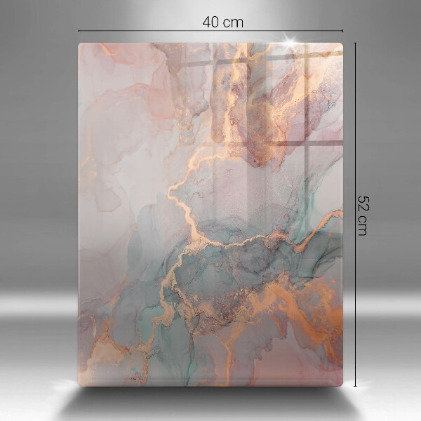 Tabla de cortar de vidrio Mármol con oro