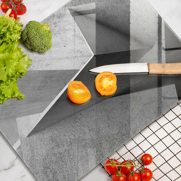 Tabla de cortar de vidrio Abstracción concreta