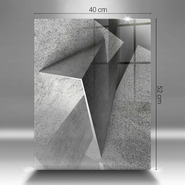 Tabla de cortar de vidrio Abstracción concreta