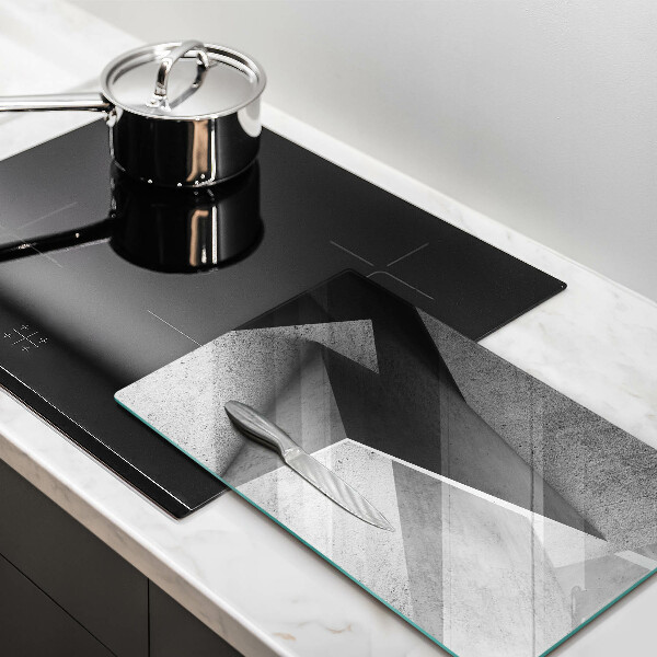 Tabla de cortar de vidrio Abstracción concreta